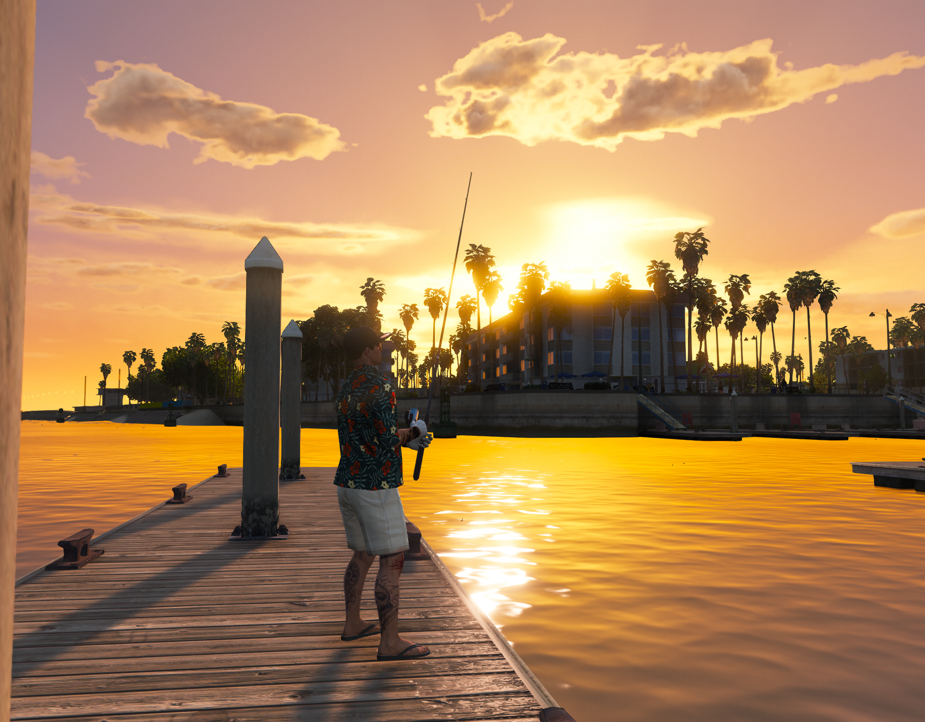 Kesäinen lämmin ilta ja kalastusta